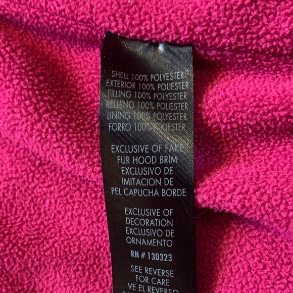 Calvin Klein Jeans, girls size 14, Gray and fuchsia, Hooded Jacket - Picture 7 of 10